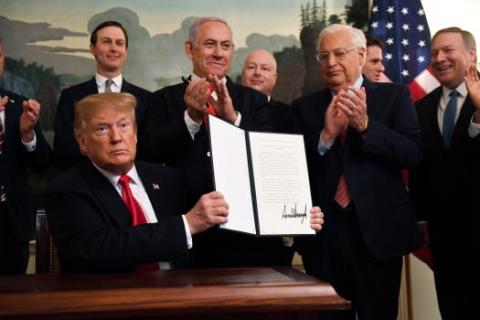 Mỹ học Tào Tháo khi trao Golan cho Israel