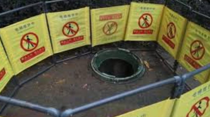 Thai phụ mất mạng vì rơi xuống cống